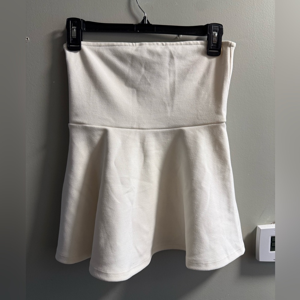 H&M peplum white tube top